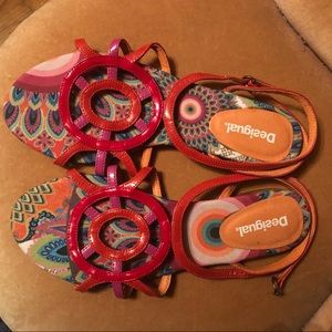 Brand new Desigual sandals two tone